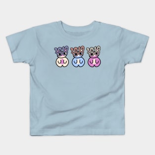 Three Chibis (New Years 2019) Kids T-Shirt